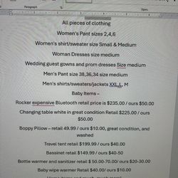 Yard Sale !!!! You Won’t Want To Miss