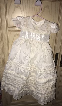 Christening gown size 2 with headband