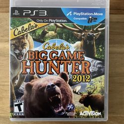 PS3, 2012, PlayStation: Cabela’s, Big Game Hunter, Game, Excellent