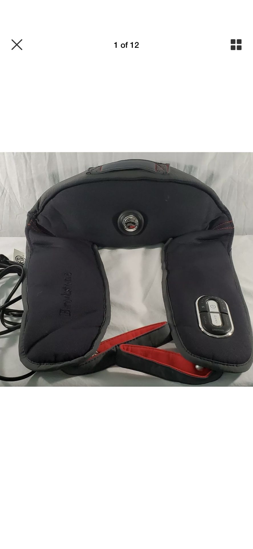 Brookstone Neck & Shoulder Sport Massager with Heat TS-502-BK-SPORT