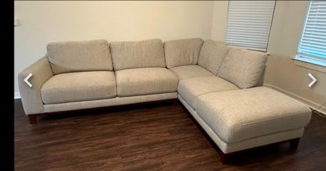 Living Spaces Amherst Cobblestone 2 Piece Sectional