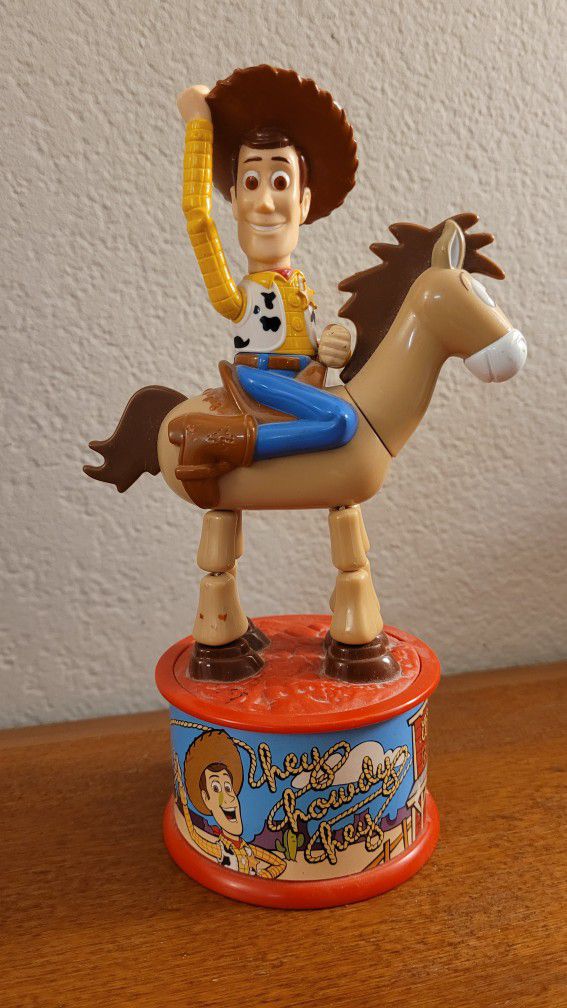 Disney's Pixar Toy Story 2 Woody & Bullseye 1999 McDonalds Candy Dispenser