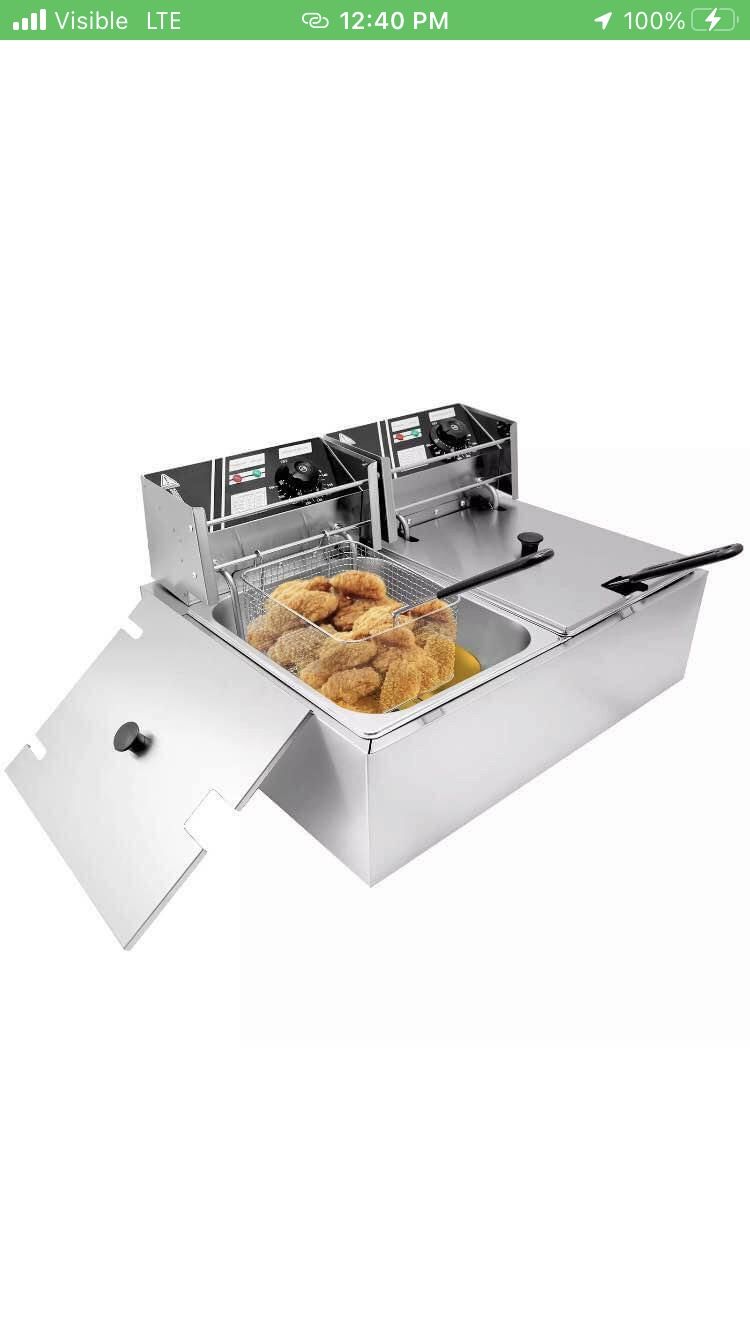 Double Deep Fryer New