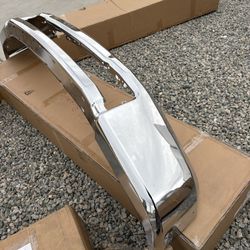 Chrome, Steel Front Bumper Face Bar Compatible with 2020 - 2022 Ford F- 250 F- 350 Super Duty 20 21 22, FO1002448