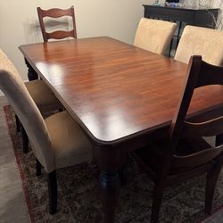 Dining room table and chairs
