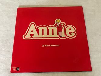 1977 original Broadway cast recording vinyl LP of Annie on Columbia Masterworks.