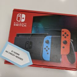 Nintendo Switch V2 Gaming Console New - Pay $1 today and pay the rest later -