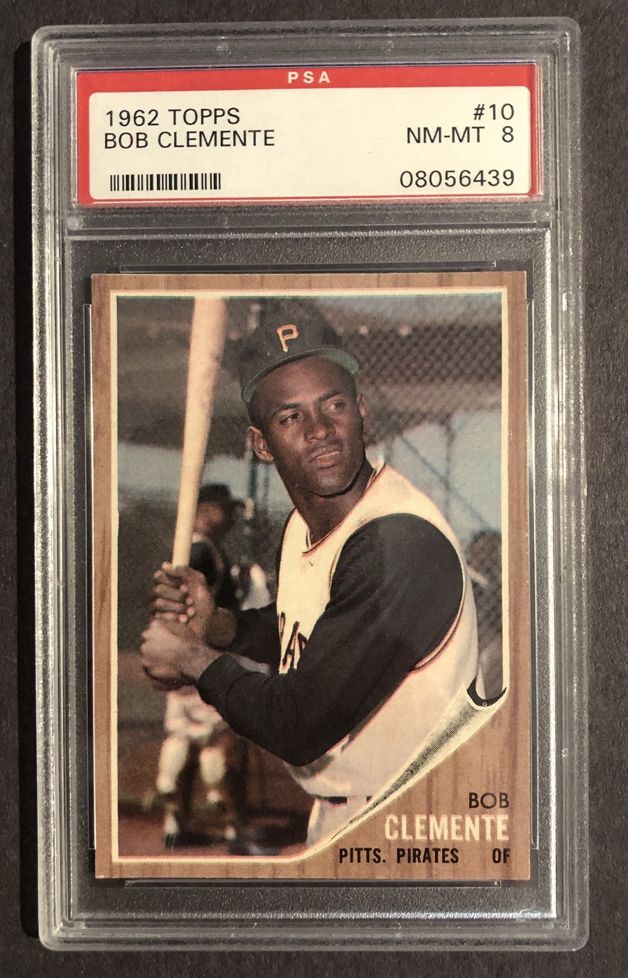 1962 Roberto (Bob) Clemente Topps #10 PSA 8 NM-MT