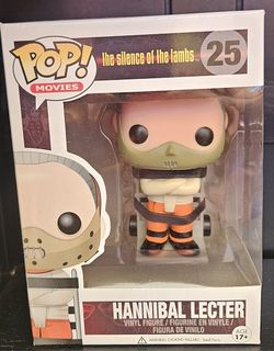 This is a Funko Pop! Movies vinyl figure of Hannibal Lecter from The Silence of the Lambs