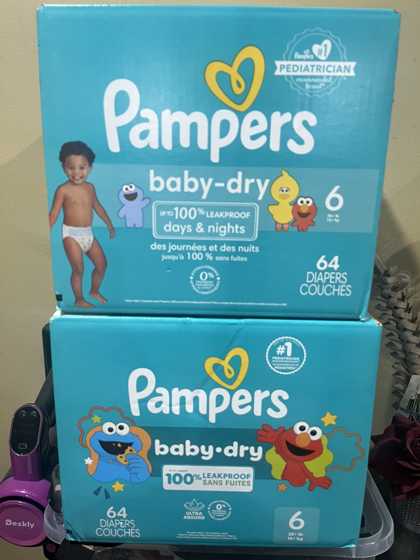 Pampers Diapers Size 6 - $23 Each