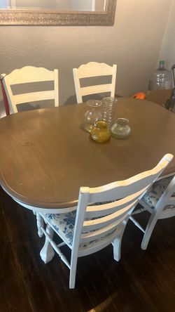 Table and 4 Chairs.