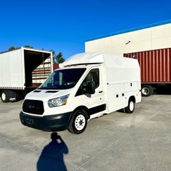 DIESEL FORD TRANSIT KUV CUTAWAY 350 CARGO BOX VAN