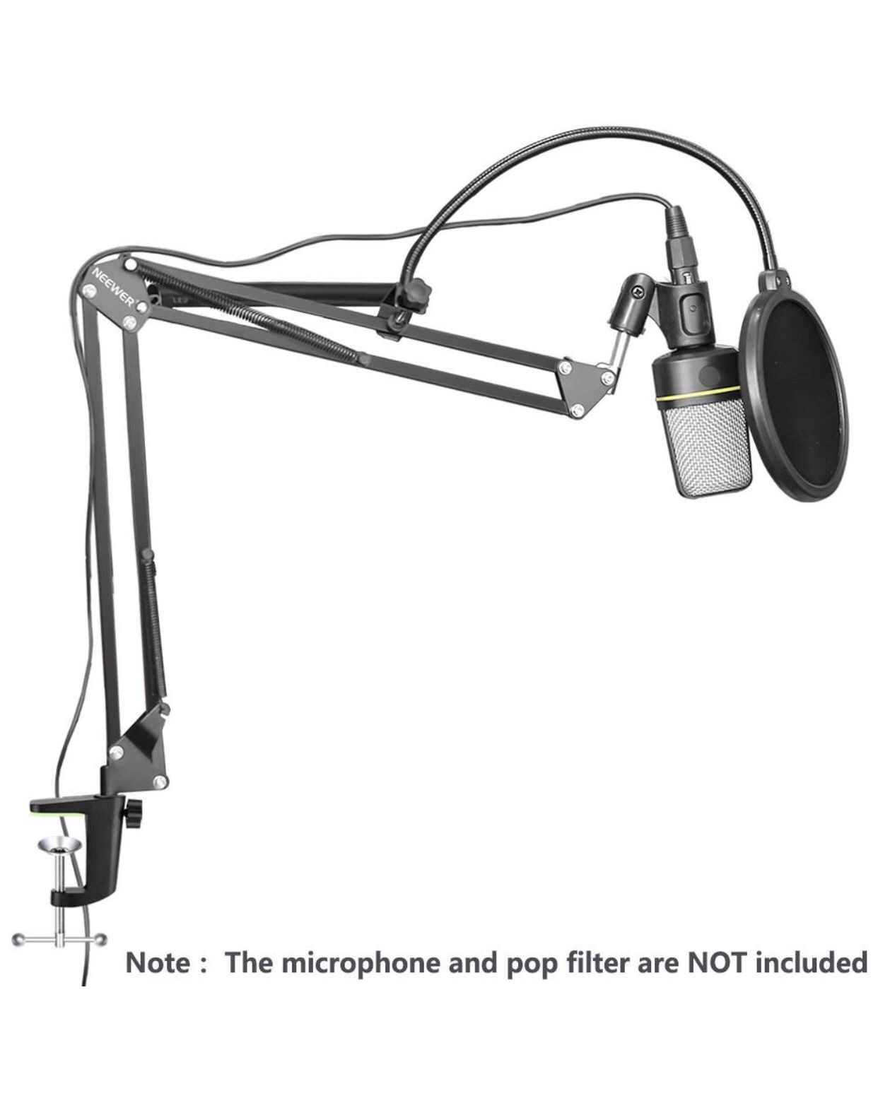 NEW in BOX Adjustable Microphone Suspension Boom Scissor Arm Stand,