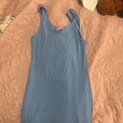 short baby blue dress 