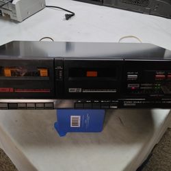 VINTAGE AKAI DUAL CASSETTE PLAYER AND RECORDER W DOLBY & DUBBING REFURBISHED