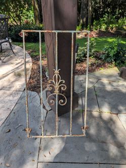 Vintage Wrought Iron Gate Panel