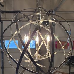 30” 4 axis 6 bulb orb light fixture