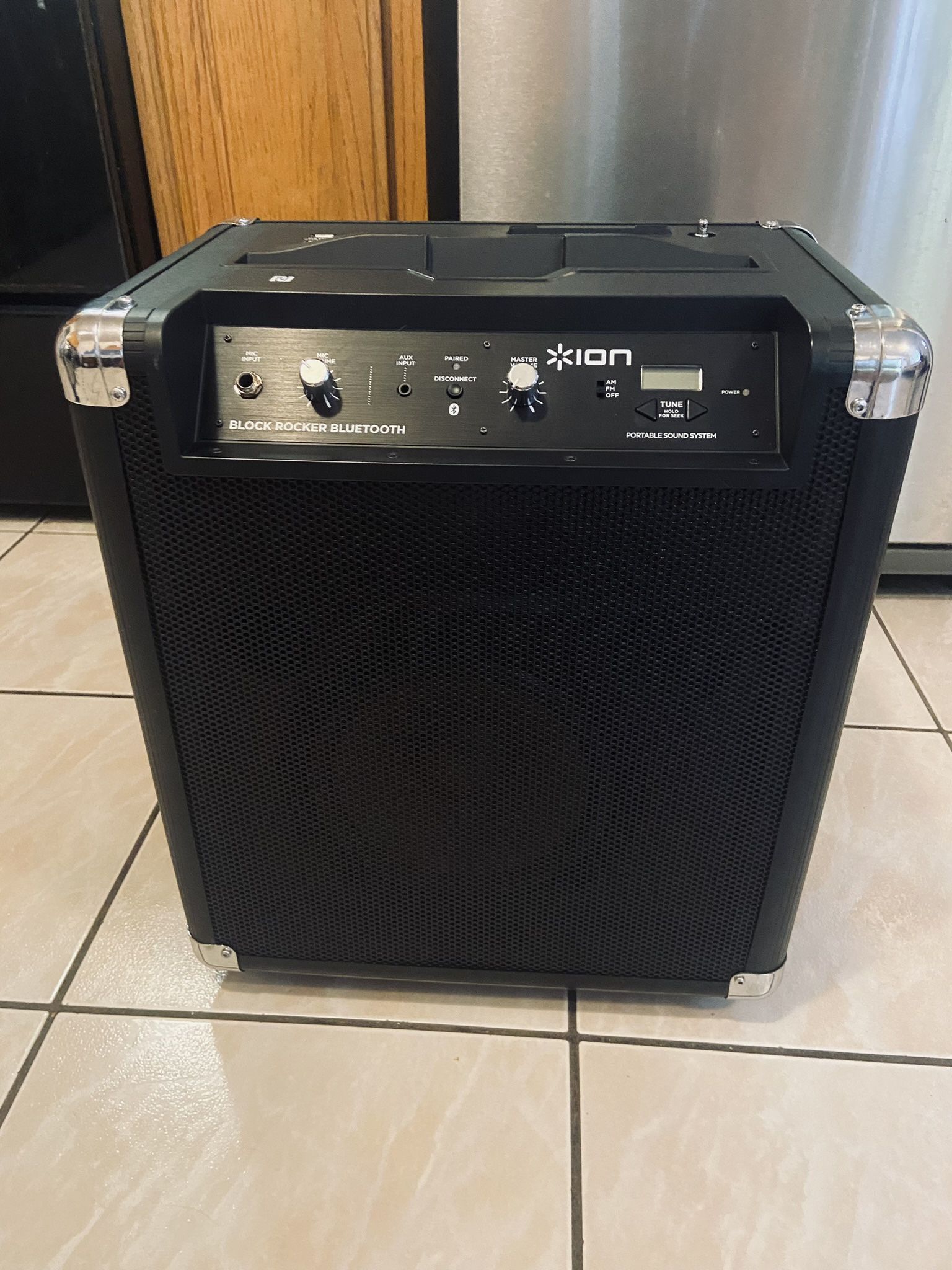 ION Audio Block Rocker | Portable Bluetooth Speaker with Radio And USB Charging