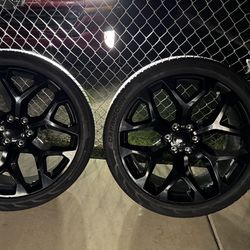 24 snow flakes wheels