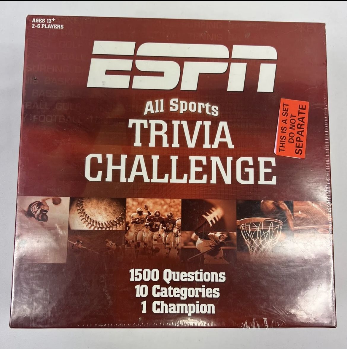 Brand New Sealed ESPN All Sports Trivia Challenge Board Game New in box Ages 13+. Msrp $50