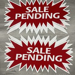 Sale Pending Signs (set of 2)