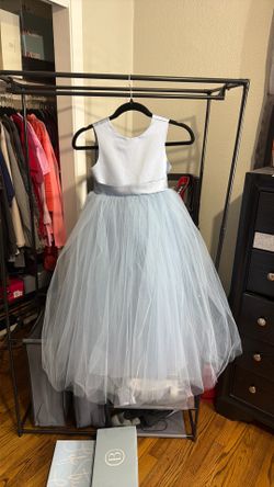 Flower girl dress & shoes