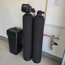 Custom Brand New Dual Tank Salt Softener with Whole House Filtration & RO Alkaline Filter