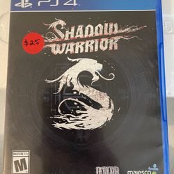 PS4 Shadow Warrior