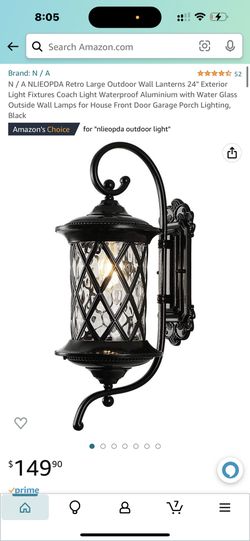 One Outdoor Lamp