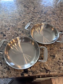 All Clad 2 Piece Stainless Steel Mini Gratins Set, 6 inch