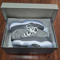 New Jordan 11 Cool Gray Size 4 Boys