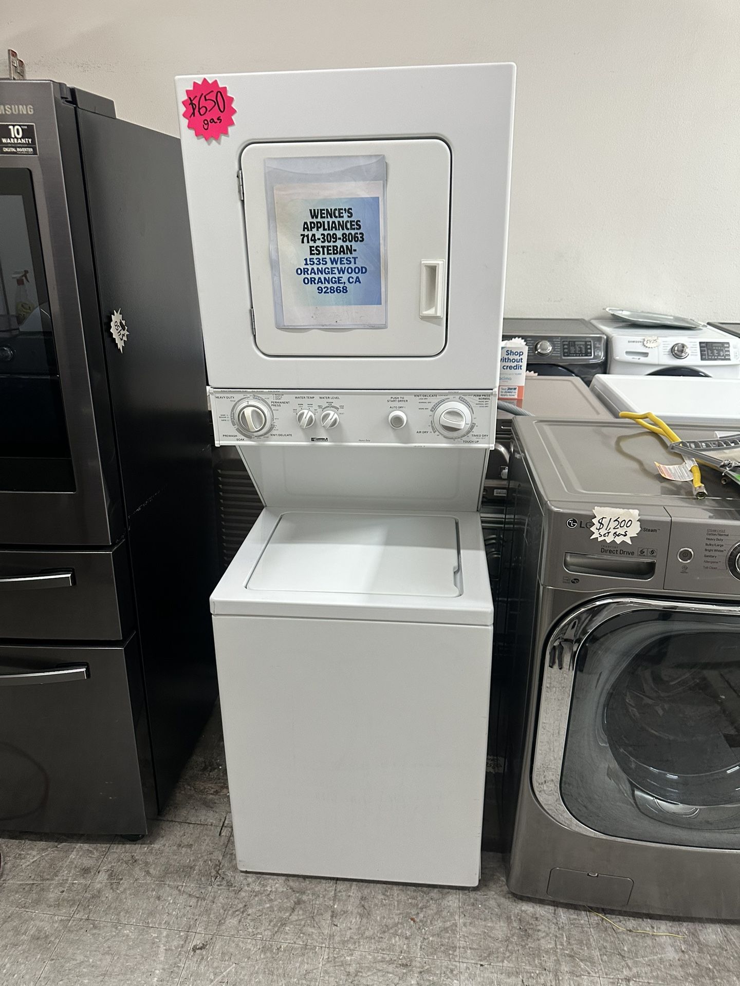 24 Inches Wide Kenmore Stackable Gas