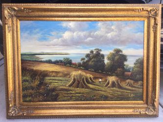 3 Oil Paintings 45x33 Artist C. Rico Martin Louis 45” X 33” Painting Art