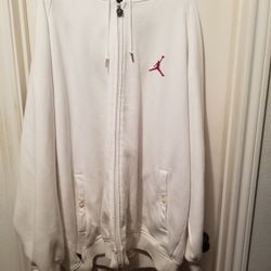 Jordan men hoodie zip sweater jacket with front button pockets size 3xl