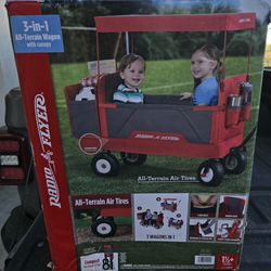 Radio Flyer 3 In 1 All Terrain Red Wagon