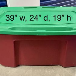 Christmas Storage tote and Supplies, Decor