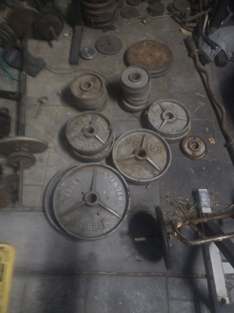 Cast Iron Weights And Olympic Iron 