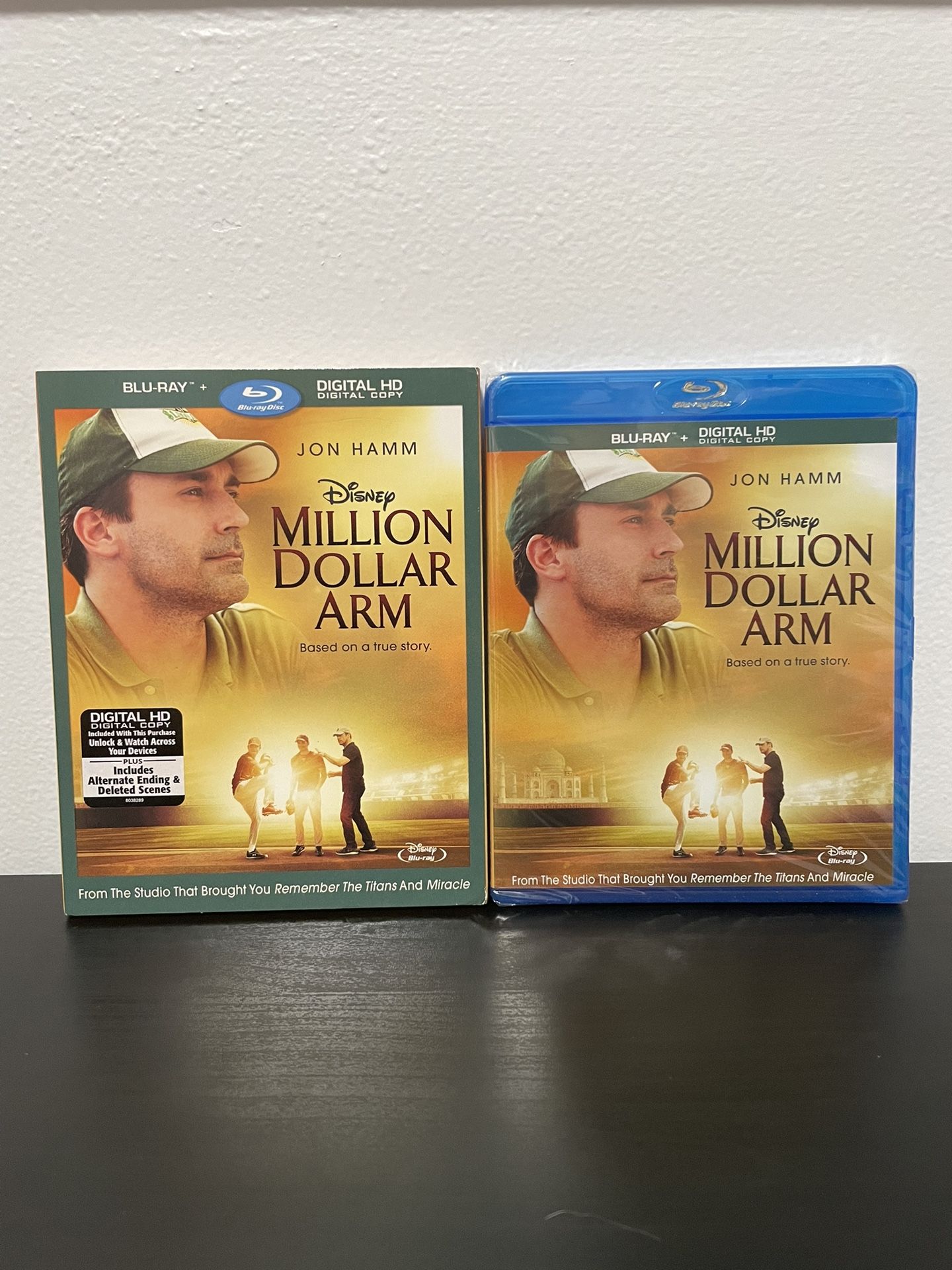 Million Dollar Arm Blu Ray NEW SEALED w/ SlipCover Disney Baseball Movie 2011