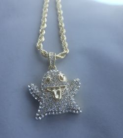 Designer rope chain with stones