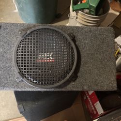 10” Speaker And Crate Basse Guitar Amp