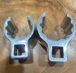 Snap-on 1/2" Drive Open End Crowfoot Wrench Set 1-1/8" SCO36 & 1-3/8" SCO44 USA