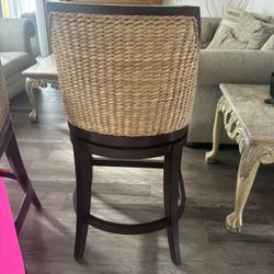 2 Swivel Bar Stools 
