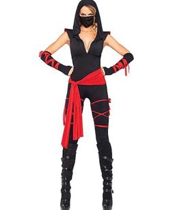 Women's Ninja Halloween Costume Set