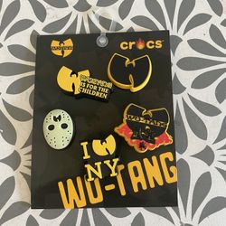 Wu-Tang Clan Crocs Jibbitz Charms 5 pack GLOWS IN DARK Black & Yellow NY