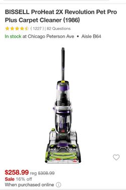 BISSELL ProHeat 2X Revolution Pet Pro Plus