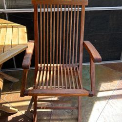 Teak Chairs And Table