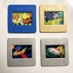 Pokemon Picture Frame 4 Sheets Set Photo Show Retro Meiji