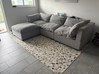 Albany Kova sofa and storage ottoman