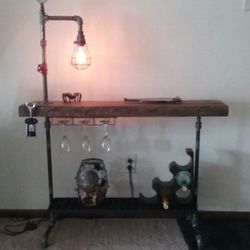 Steampunk Wine Table