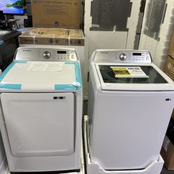 Samsung White Washer And Gas Dryer 